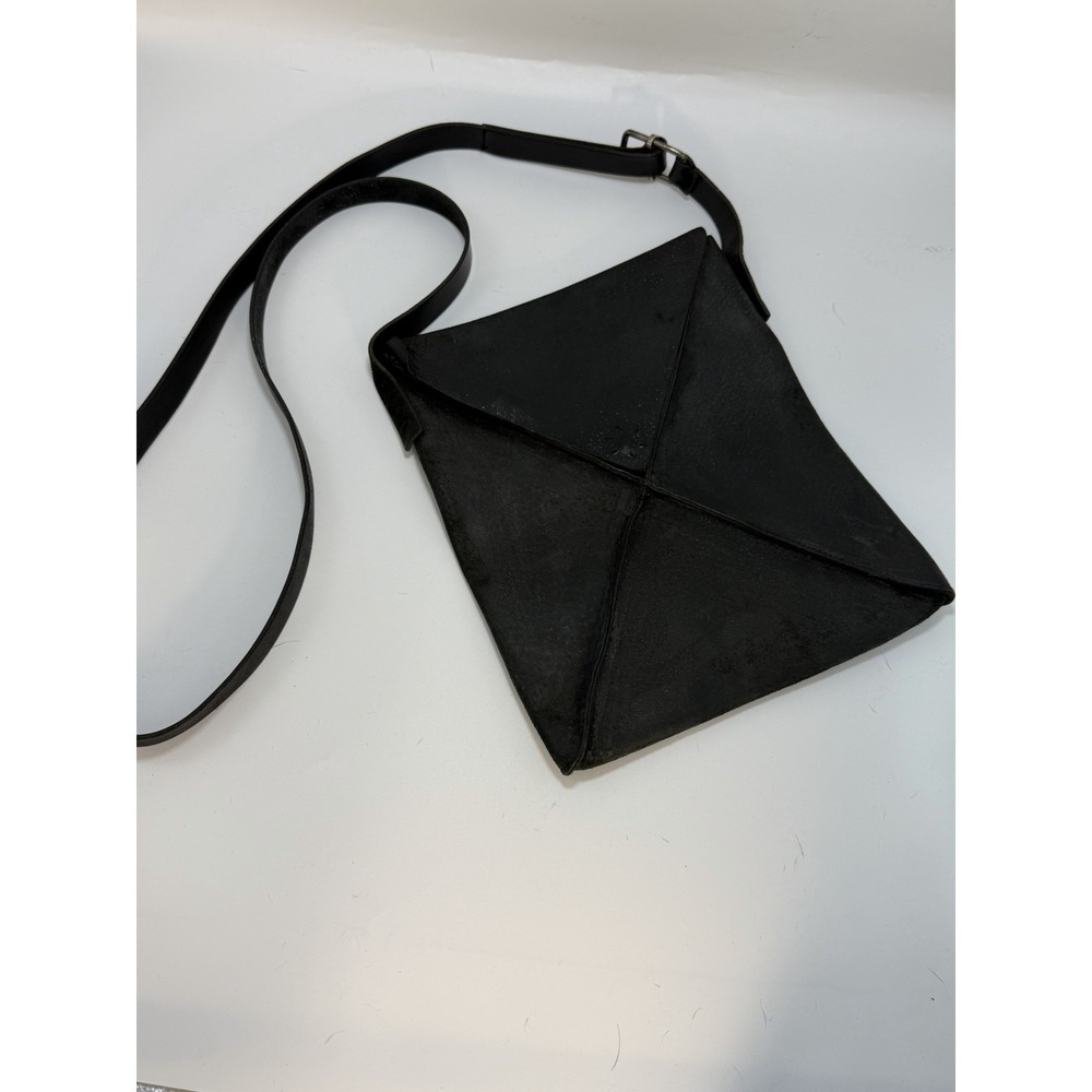 M.A+ Maurizio Amadei Envelope Shoulder Bag Black Good Condition Rare Minimalist